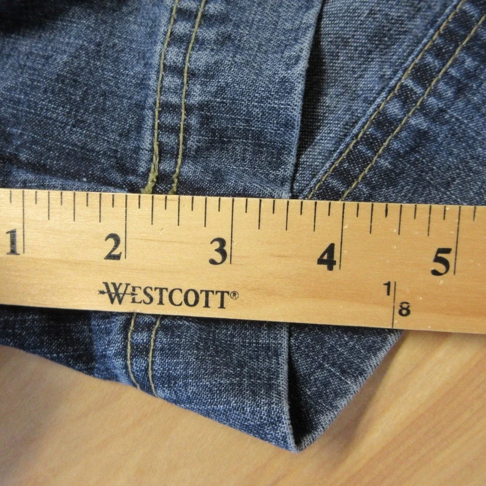 ROUTE 66 Utility Jean Shorts Drawstring VINTAGE Sz 9/10 Blue Denim Jorts Y2K 90s